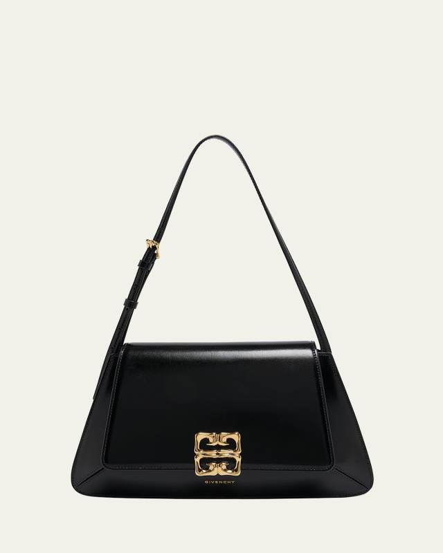 4G Liquid Shoulder Bag in Leather